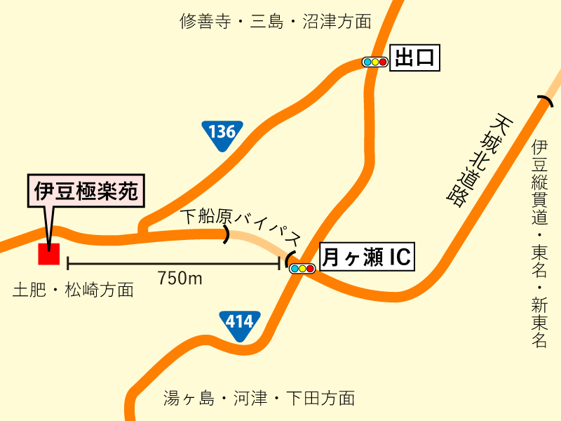 所在地と地図 伊豆極楽苑